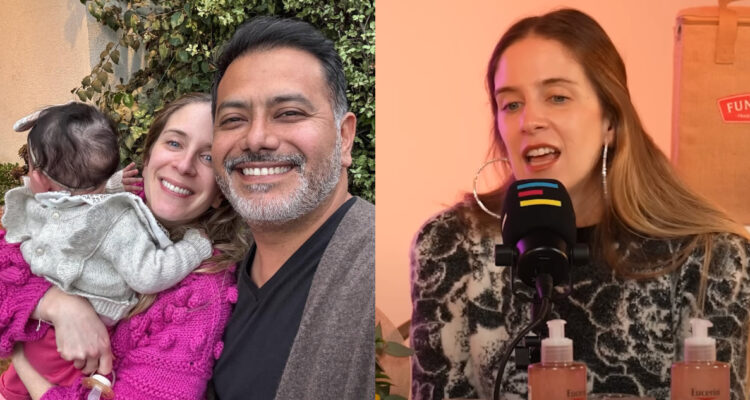 Alison Mandel, Pedro Ruminot y su hija Mila