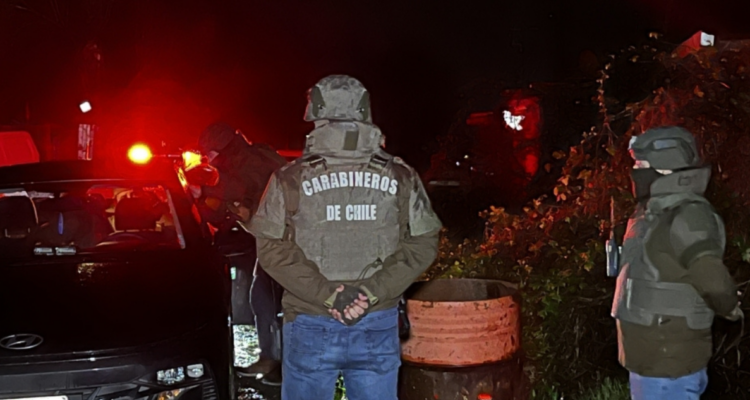 Personal de Carabineros por asesinato de hombre en campamento Las Mulatas de Valdivia