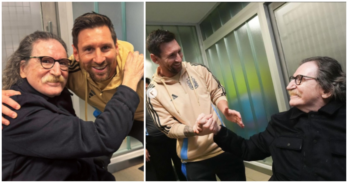 Así fue el histórico encuentro entre Charly García y Lionel Messi: “Que Dios te bendiga”