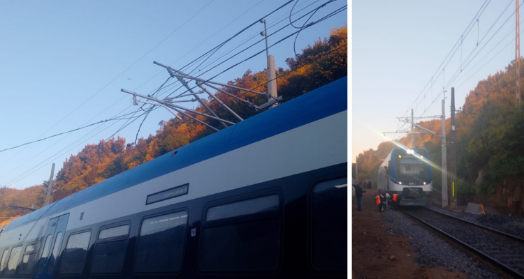 Suspenden servicios de línea 2 del Biotren por problema eléctrico: usuarios fueron evacuados