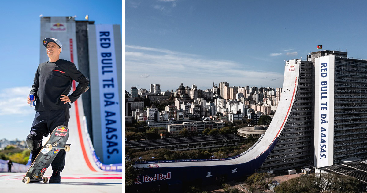 Sandro Dias batió dos récords Guinness con salto de 70 metros en rampa de skate.