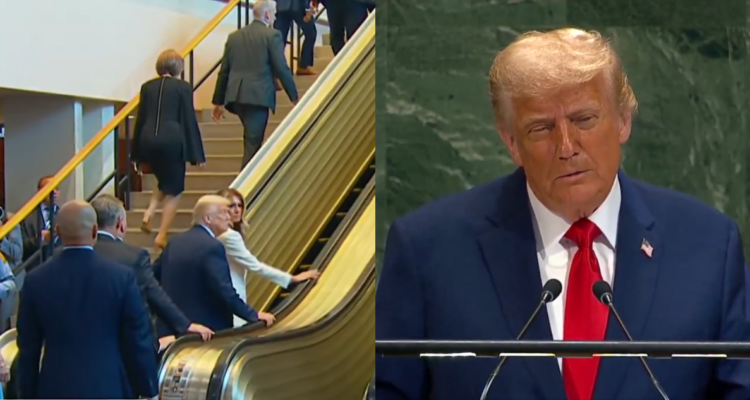 Se dañó la escalera mecánica y le falló el teleprompter: los insólitos percances de Trump en la ONU