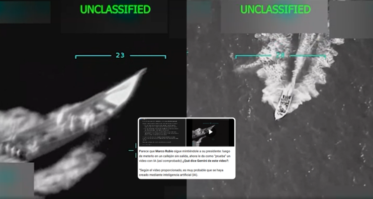 Tras consultar a Gemini: Venezuela dice que video de ataque de EEUU a embarcación es hecho con IA