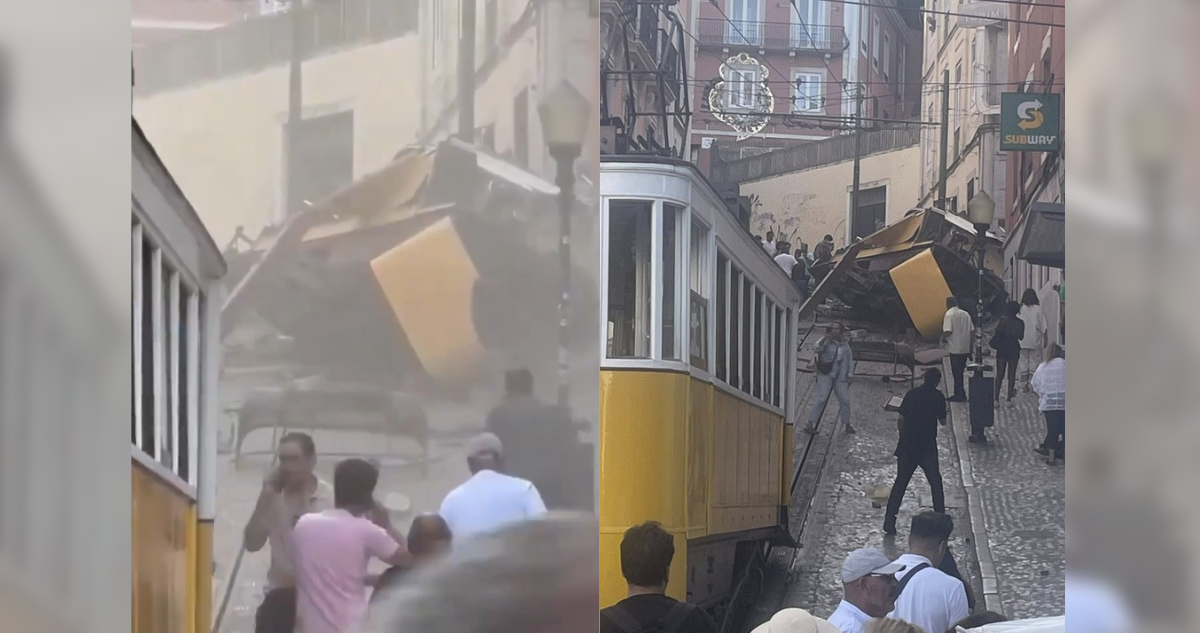 Reportan 3 muertos y decenas de heridos tras descarrillar famoso funicular en Lisboa