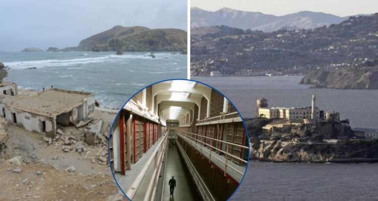 Proyecto cárcel El Frontón sobre el mar de Perú.