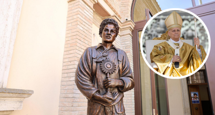 Imagen de Carlo Acutis, el nuevo santo millennial canonizado por el Papa León XIV