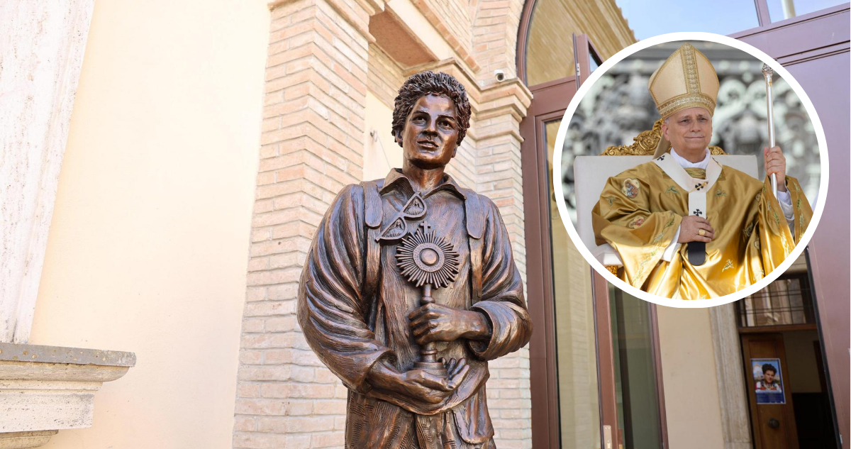 Imagen de Carlo Acutis, el nuevo santo millennial canonizado por el Papa León XIV