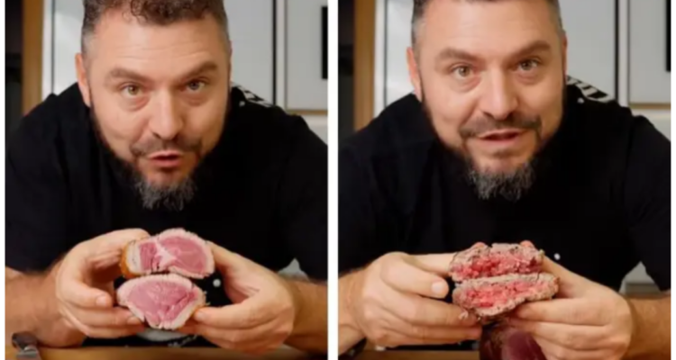 Una carne en filete medio cruda es segura, pero una hamburguesa bi