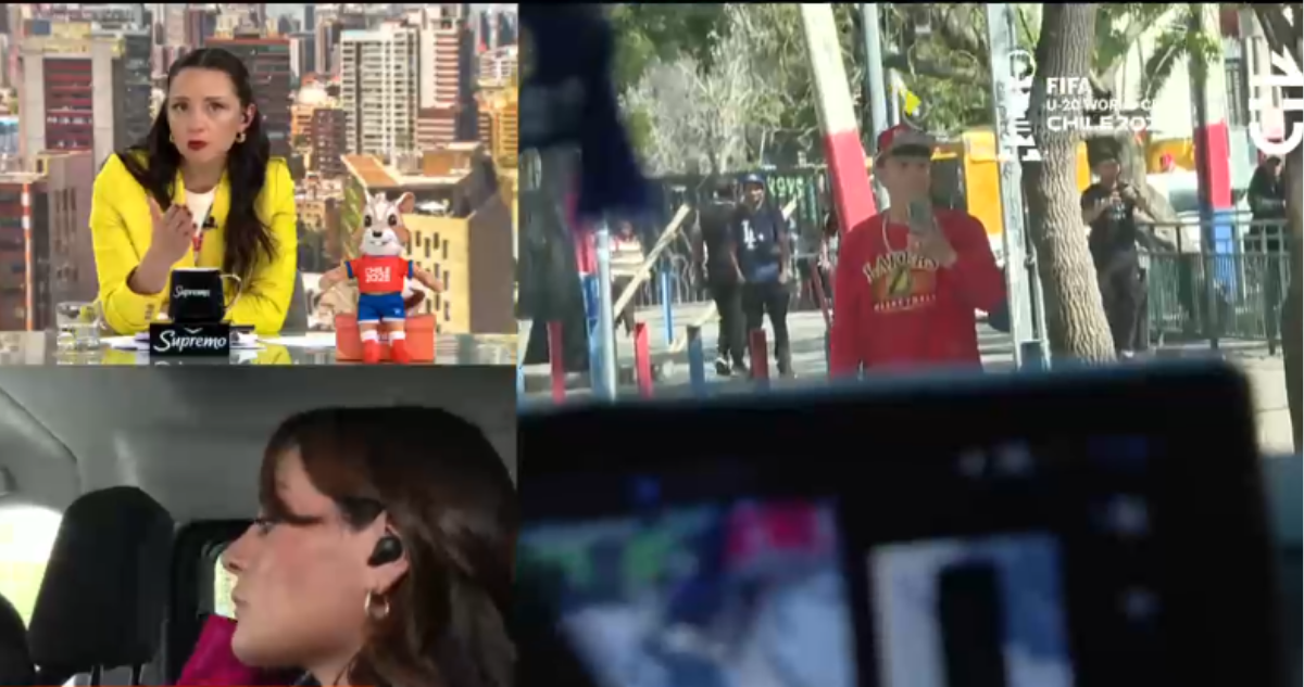 Captura del momento ocurrido en vivo en el matinal de CHV, Contigo en la mañana