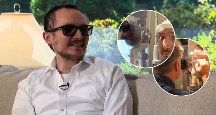 Implante de diente en el ojo