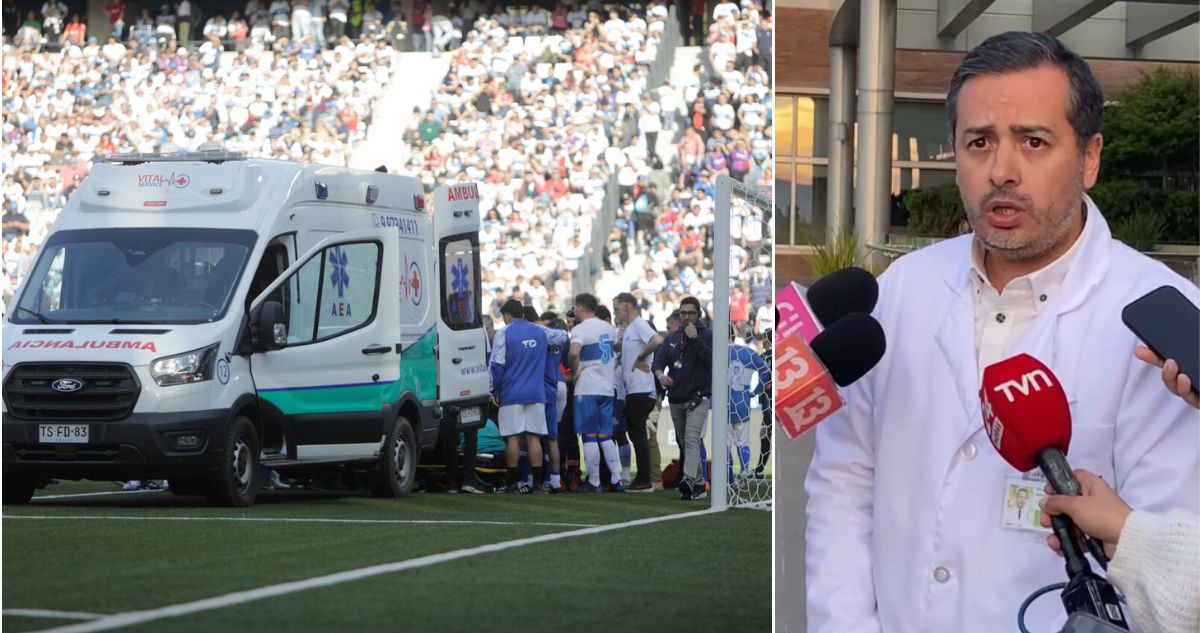 Doctor de la Clínica Universidad de Los Andes entregó nuevo detalles de Patricio Toledo, exfutbolista que se desplomó en cancha en homenaje en el Claro Arena