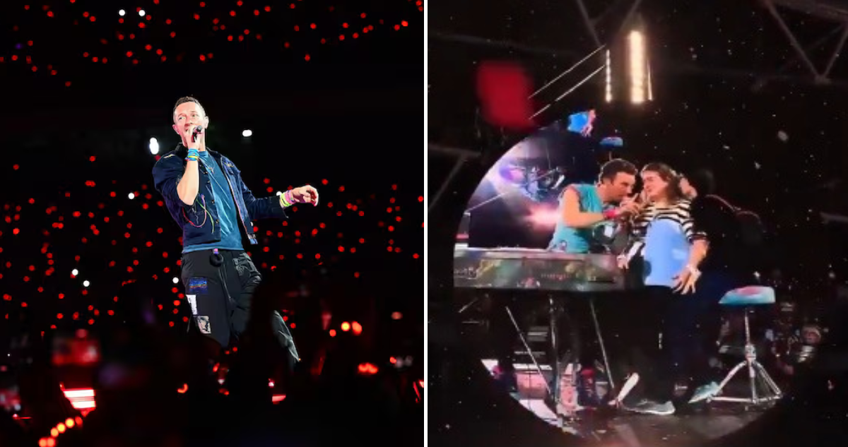 Líder de Coldplay con fans de Israel