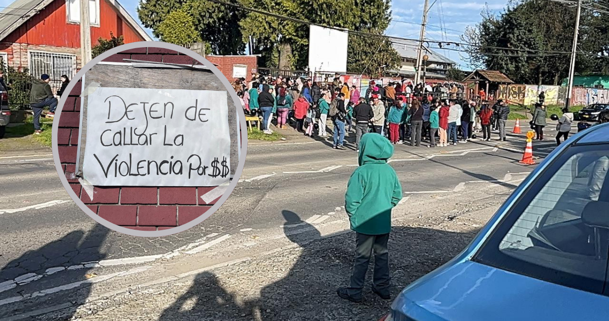 Indagan presunto abuso a niño en colegio de Osorno: protesta de apoderados dejó trabajadores heridos