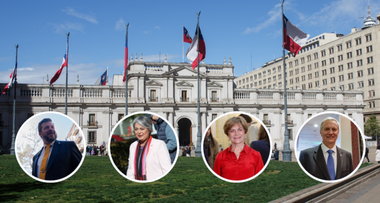 Kaiser, Jara, Matthei y Kast frente a La Moneda