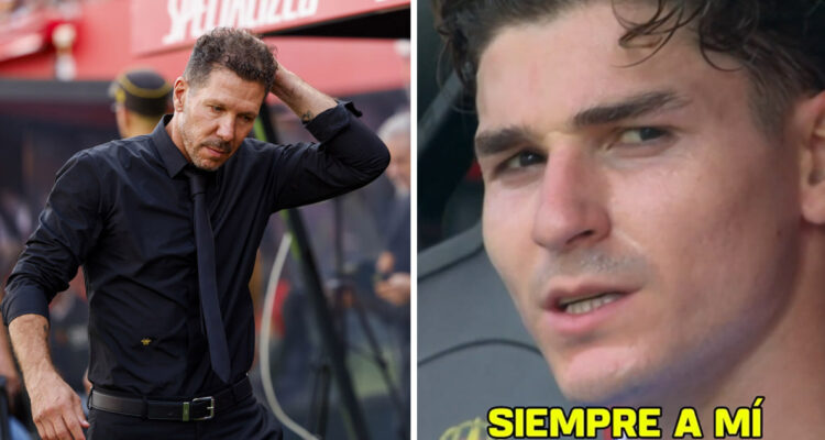 Simeone y Álvarez incendian todo en el Atlético de Madrid.