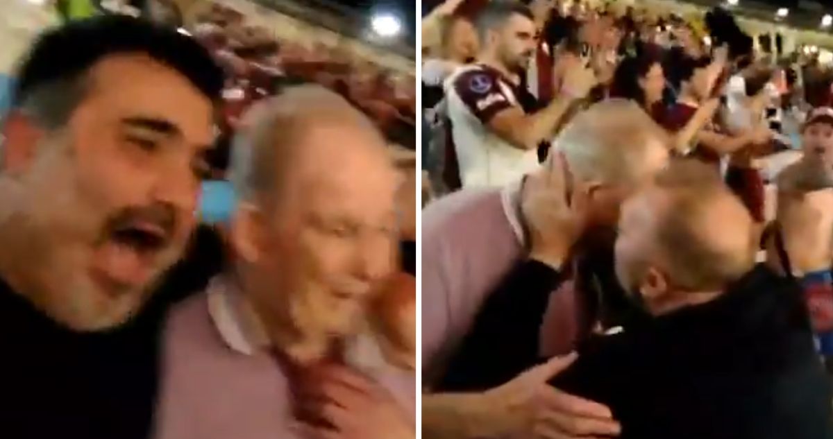 Padre e hijo emocionaron con festejos de Lanús en Copa Sudamericana.