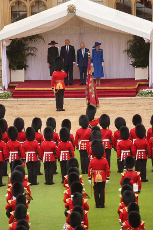 magnífica ceremonia con que el rey Carlos III recibió a Trump en Windsor