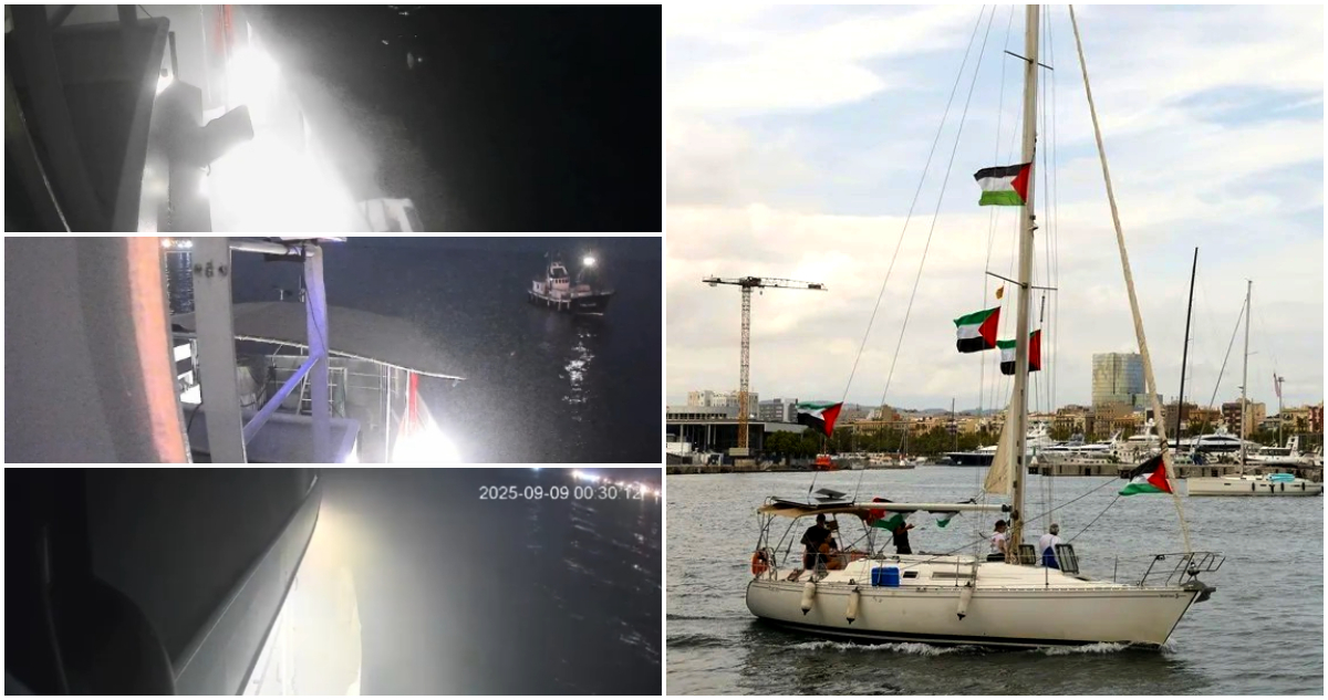 Denuncian ataque con dron a Flotilla Sumud que lleva ayuda a Gaza y donde viaja Greta Thunberg
