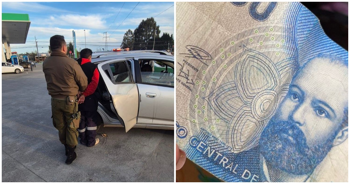Detenidos por realizar estafa con billetes falsos en Frutillar
