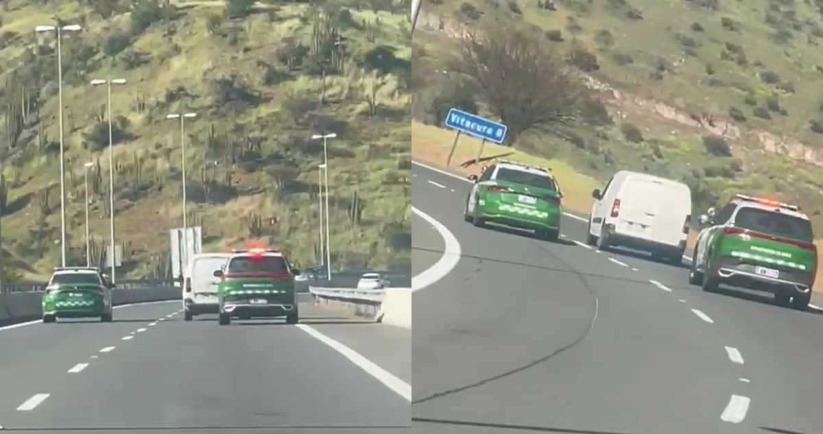 Cuatro detenidos tras persecución en la RM: evadieron control e intentaron atropellar a carabineros