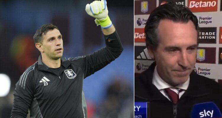 Unai Emery, DT de Aston Villa, confirmó que no considera -por ahora- a Emiliano Dibu Martínez