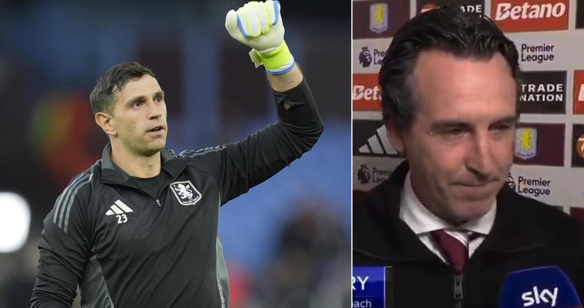 Unai Emery, DT de Aston Villa, confirmó que no considera -por ahora- a Emiliano Dibu Martínez