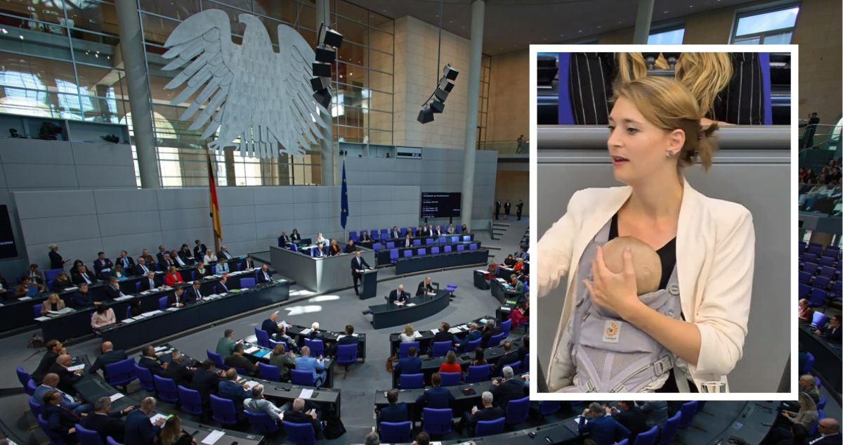 Diputada alemana y su bebé hicieron historia en el Parlamento: subieron al estrado