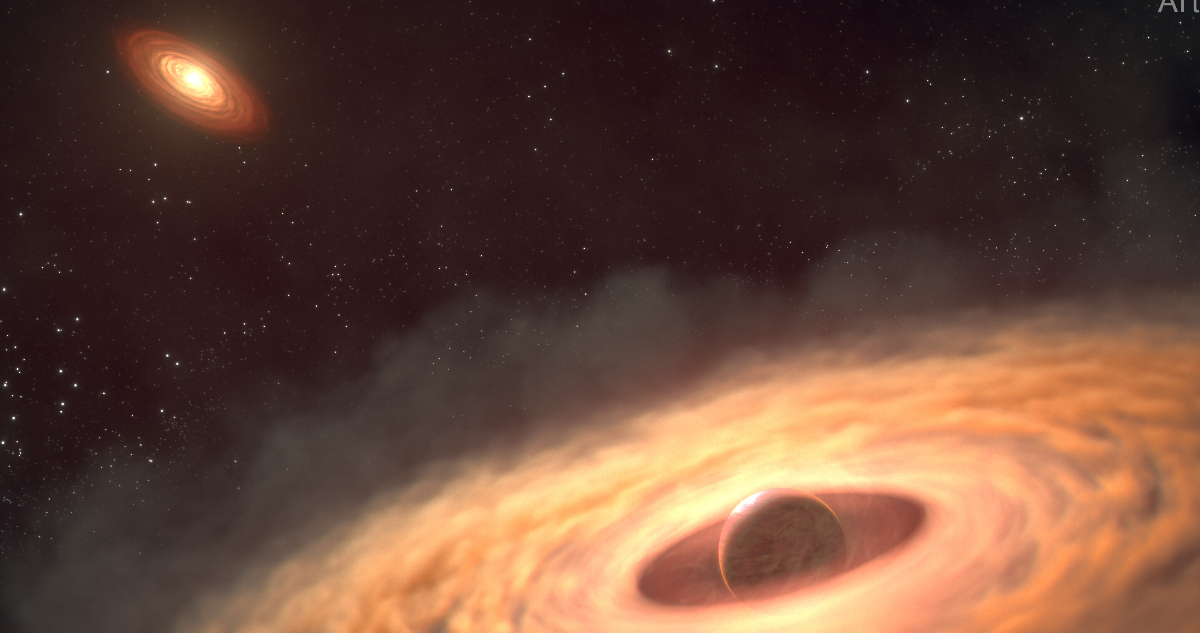 El telescopio James Webb podría estar mostrando por primera vez cómo se forma una Luna