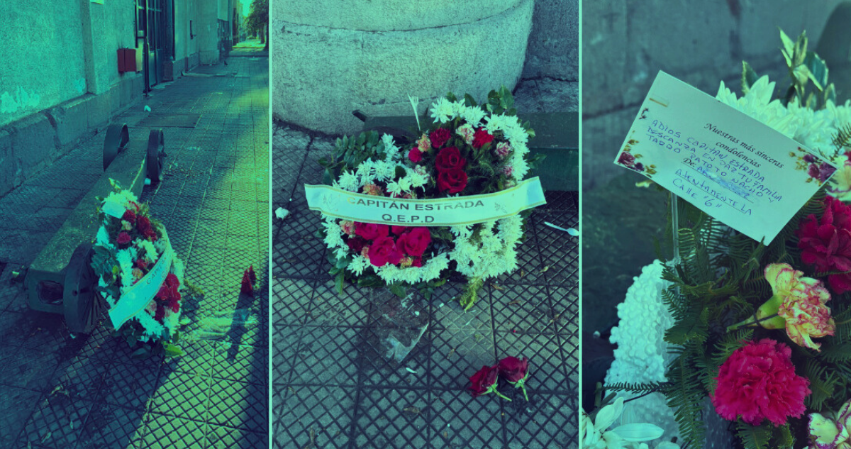 Dejan corona de flores con amenaza a gendarme en frontis de la ex Penitenciaría: “Atte. la Calle 6”
