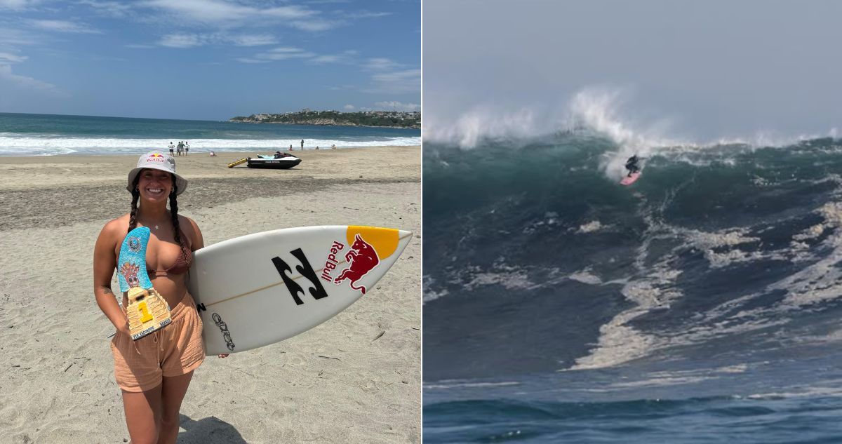 Surfista chilena Dominique Charrier hace historia ganando premio internacional