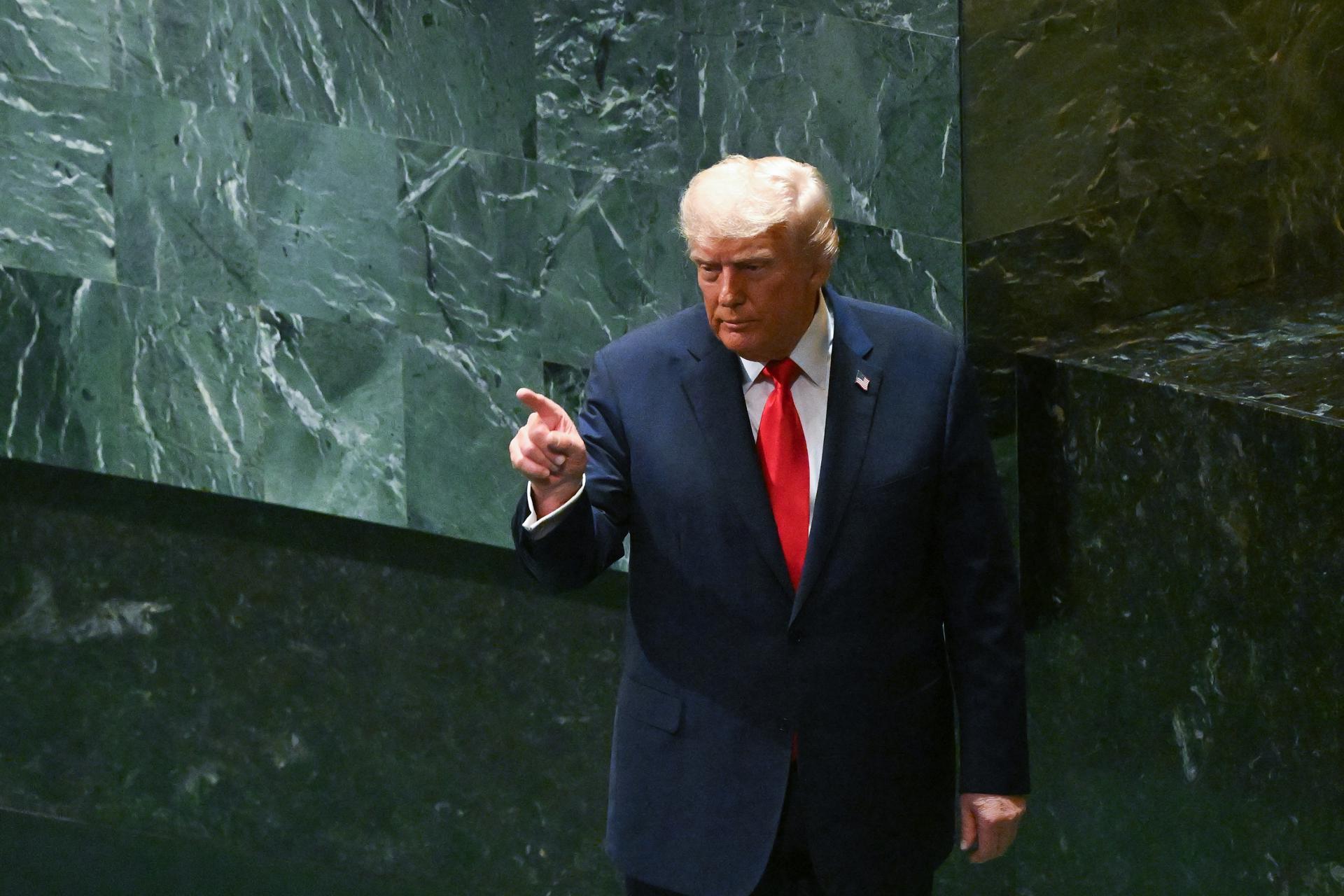 El presidente de EEUU, Donald Trump, en la ONU