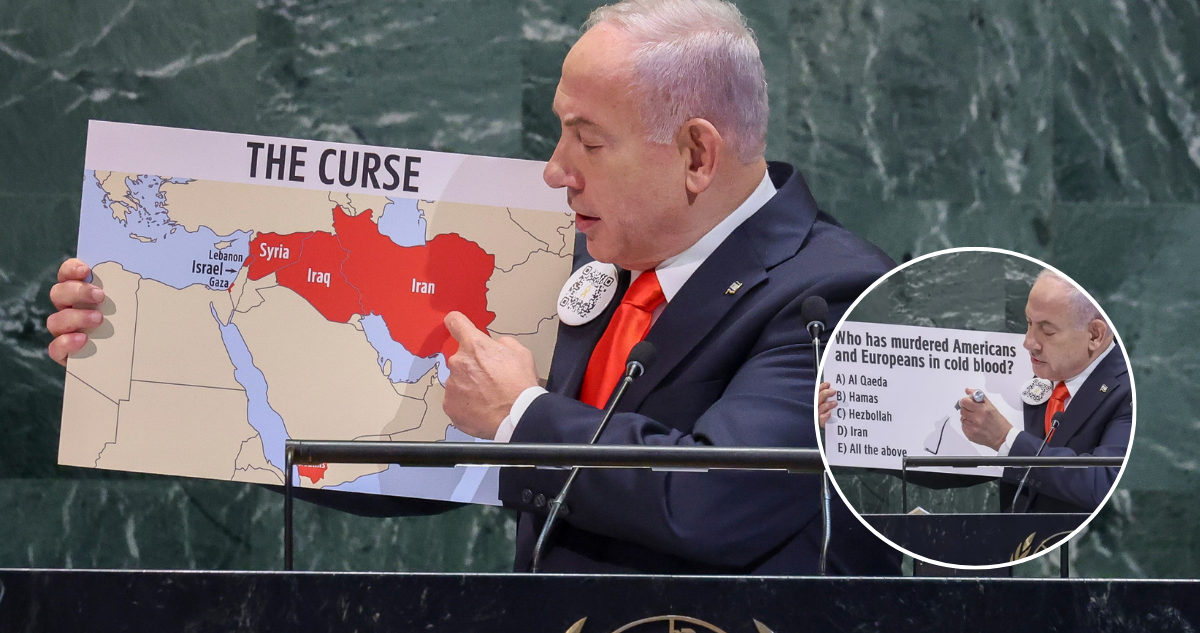 Si no tienen alimento suficiente en Gaza, es porque Hamás lo roba: Las frases de Netanyahu en la ONU