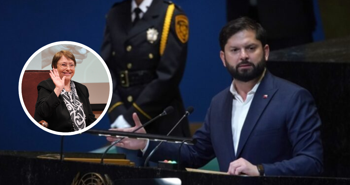 Presidente Gabriel Boric y Michelle Bachelet