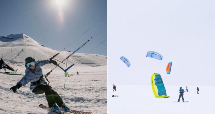 El Snowkite Fest en Corralco culmina con éxito rotundo