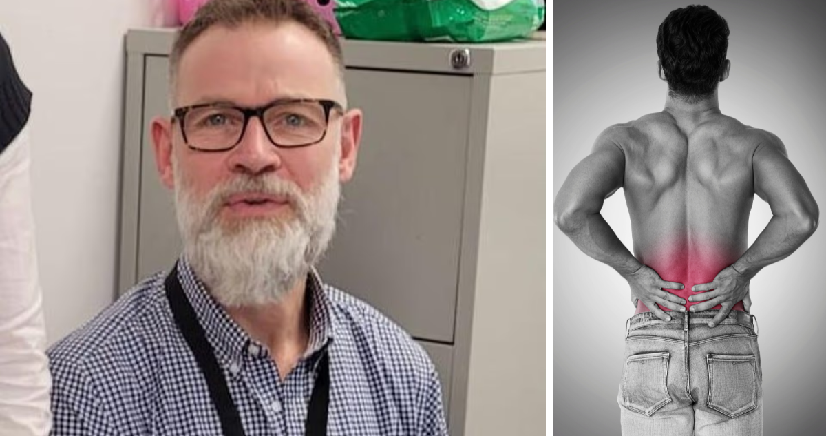 Era enfermero e ignoró el dolor de espalda constante: descubrió que era cáncer de próstata