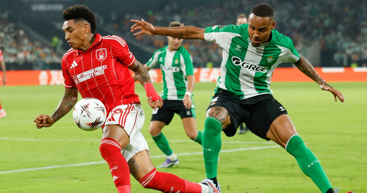 Real Betis empató con Nottingham Forest por la Europa League.