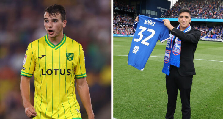 Marcelino Núñez fue repasado por su excompañero en Norwich.