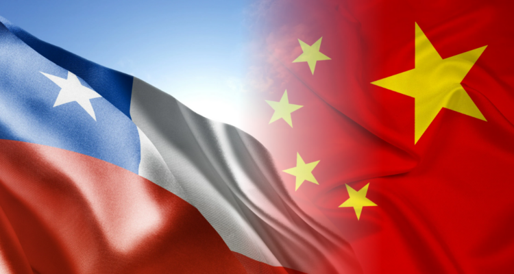 Bandera de Chile y China