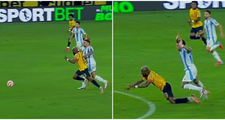 expulsión de Nicolás Otamendi vs Ecuador