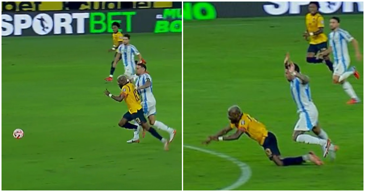 expulsión de Nicolás Otamendi vs Ecuador