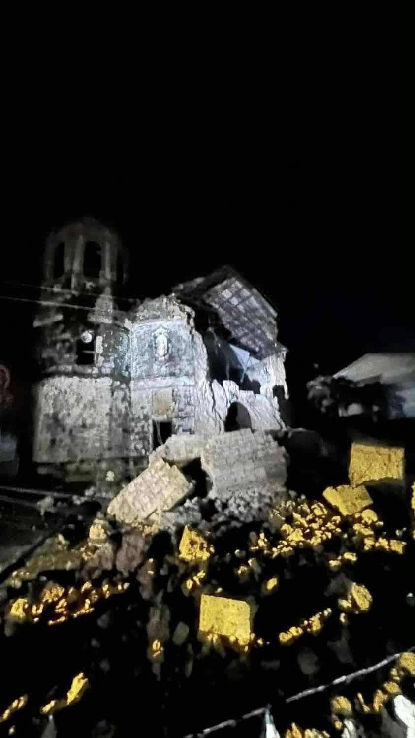 La iglesia de Santa Rosa de Lima en Filipinas tras el terremoto