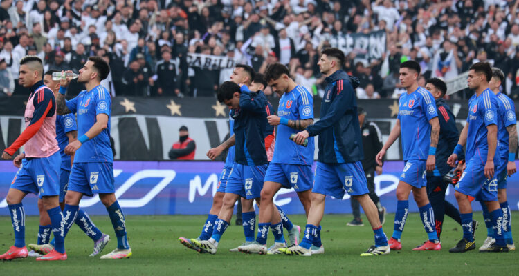 Foto de La U tras derrota ante Colo Colo en el Monumental