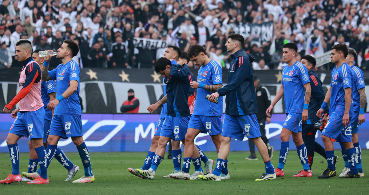 Foto de La U tras derrota ante Colo Colo en el Monumental