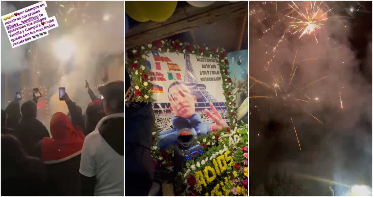 Lo despiden con disparos y fuegos artificiales: funeral de “Baby Bandito” es declarado de alto riesgo
