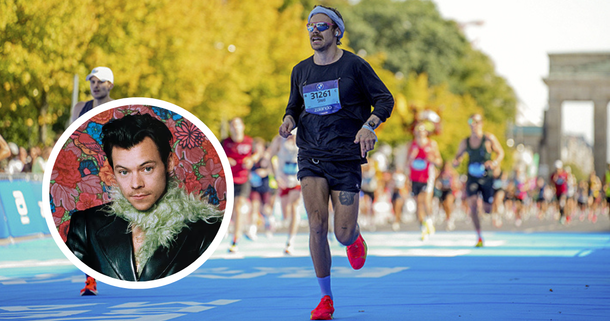 Harry Styles sorprendió al correr maratón de Berlín