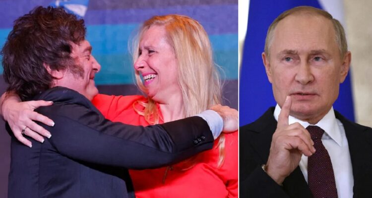 Hermanos Milei y Vladimir Putin | EFE