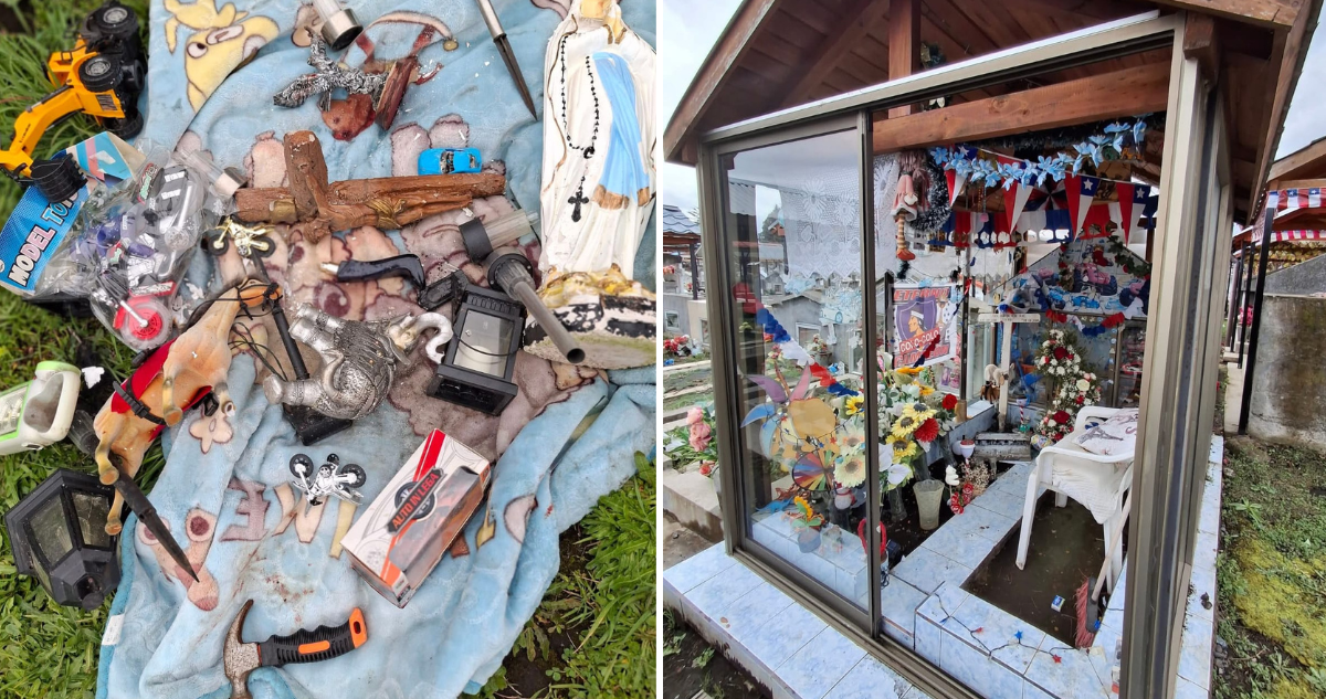 Delincuentes dañan más de 50 sepulturas del cementerio de Curacautín: lugar no cuenta con cámaras