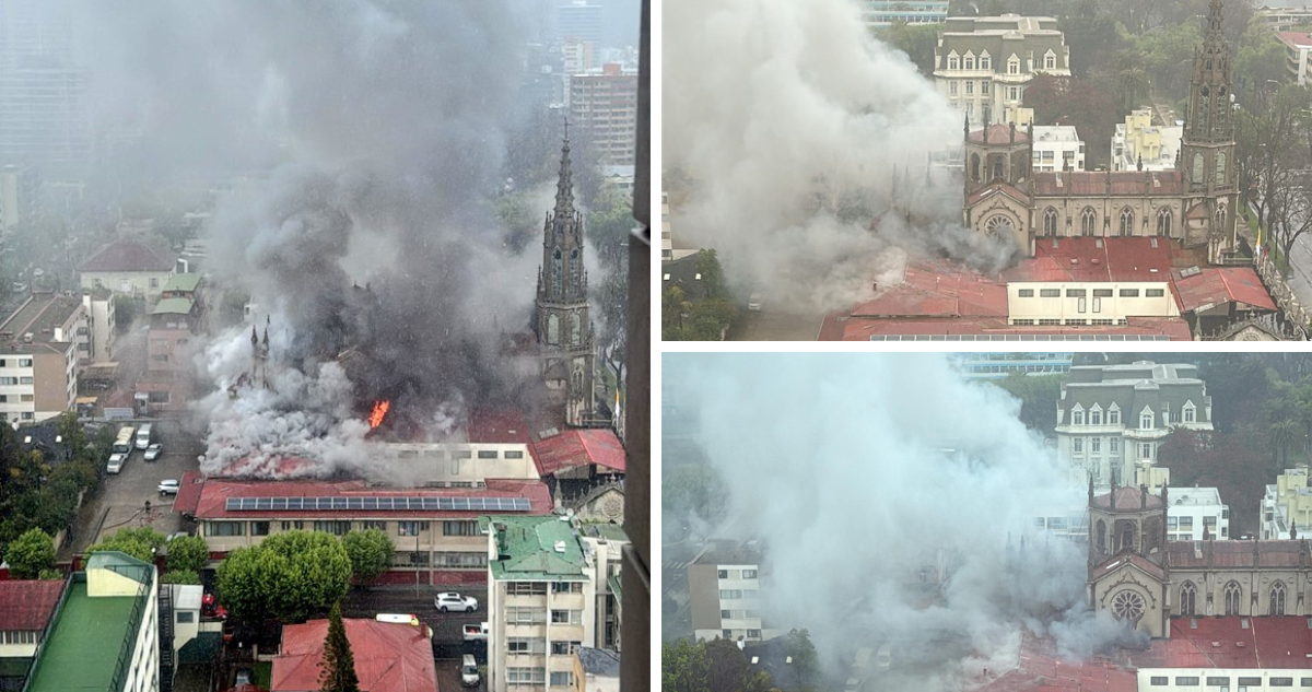 Incendio estructural en Iglesia