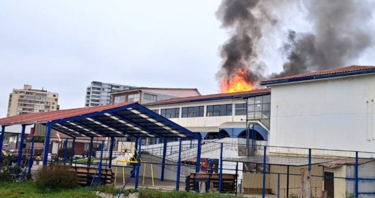 Incendio de viviendas en Reñaca