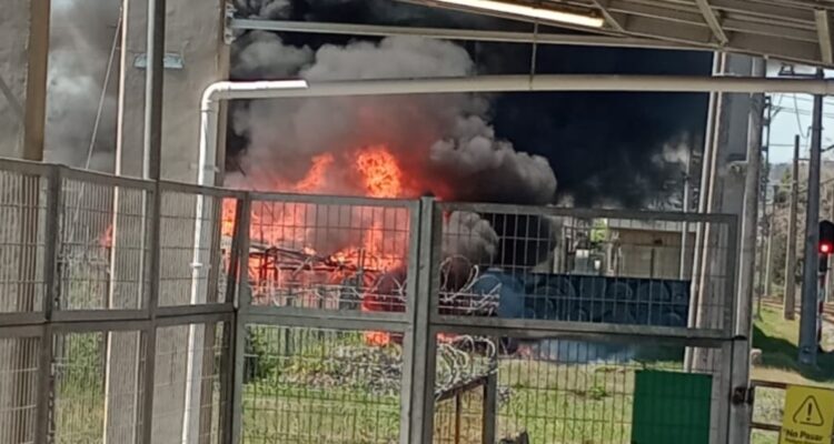 Incendio de ruco en Villa Alemana